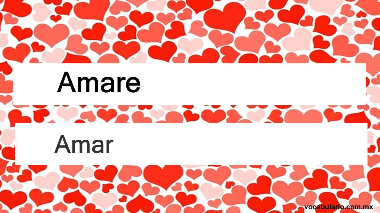 Palabras de AMOR en ITALIANO