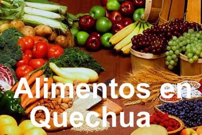 Alimentos en QUECHUA
