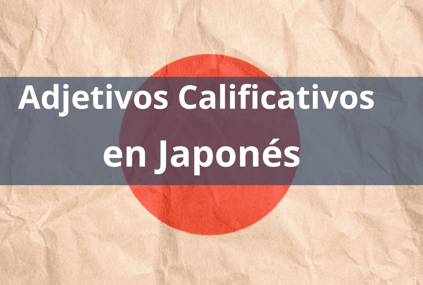 adjetivos en japones
