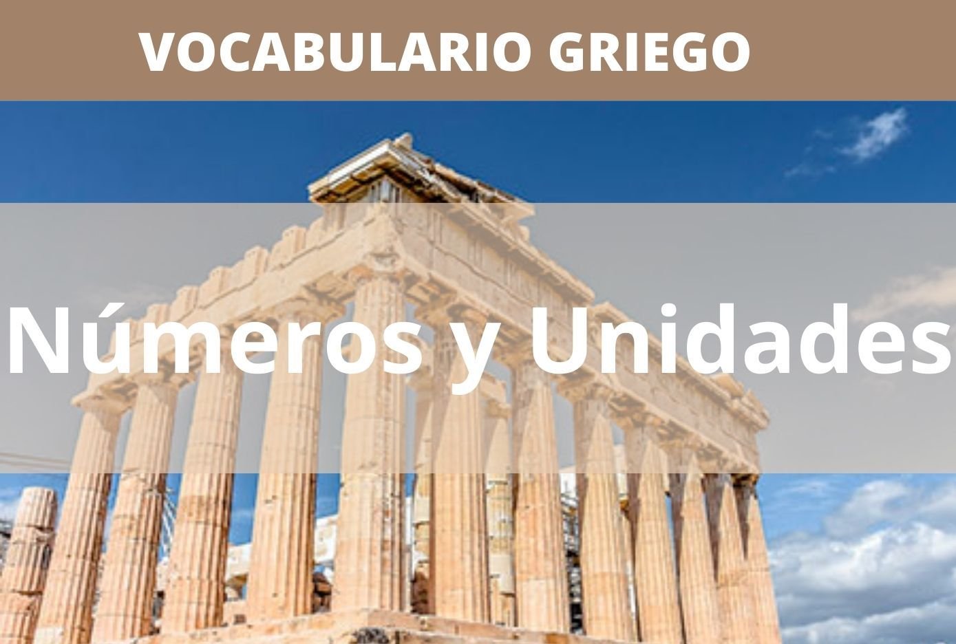 aprende los numeros en griego